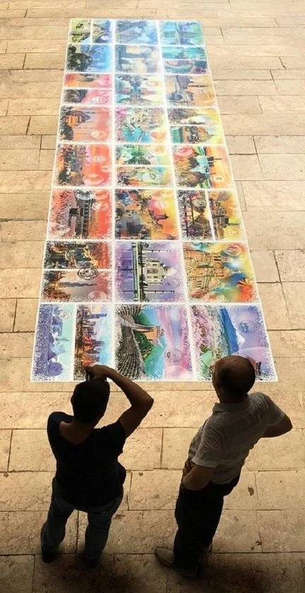 Grafika Reis Rond De Wereld (legpuzzel, 48000 Stukjes, 768 X 204 Cm) - Afbeelding 4