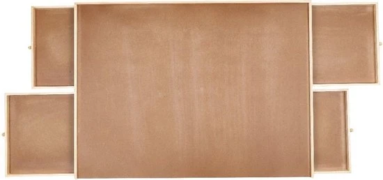 FEDEC Puzzelplaat Met Lades - 76x57cm - Voor 1000 Stukjes - Hout