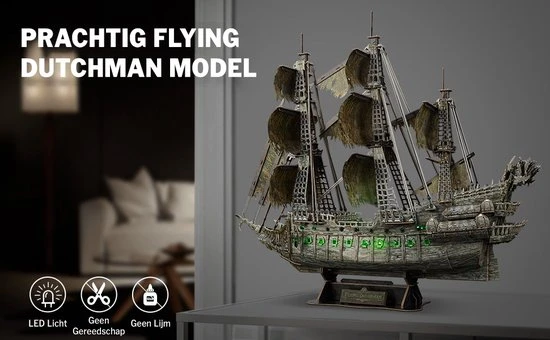 CubicFun De Vliegende Hollander - 3D Puzzel - Pirates Of The Caribbean Boot - Afbeelding 7