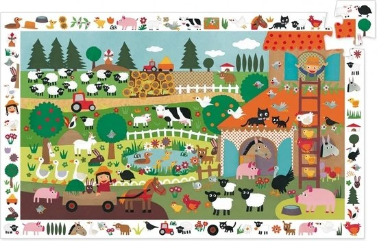 Djeco Blij Op De Boerderij - 35 Stukjes