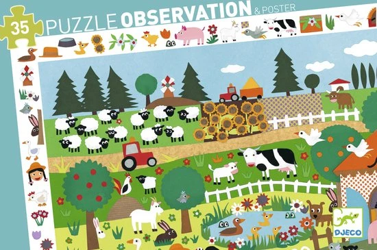Djeco Blij Op De Boerderij - 35 Stukjes - Afbeelding 3