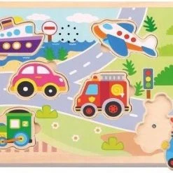 Imaginarium Houten Puzzel Met Geluid - Voertuigen - Vanaf 18 Maanden