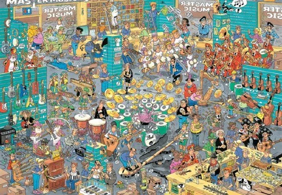 Jan Van Haasteren De Muziekwinkel Puzzel - 5000 Stukjes - Afbeelding 6