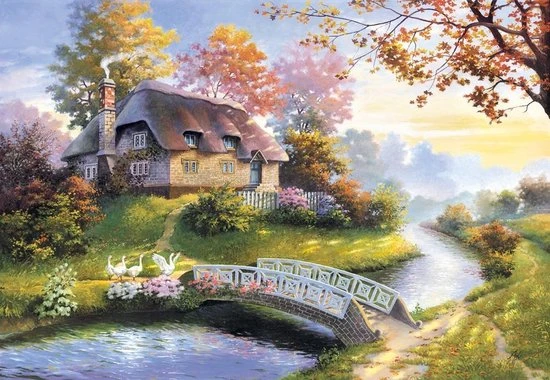 Castorland Cottage - Legpuzzel - 1500 Stukjes - Afbeelding 2