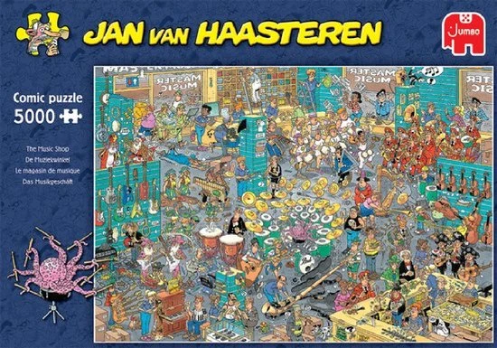 Jan Van Haasteren De Muziekwinkel Puzzel - 5000 Stukjes - Afbeelding 4