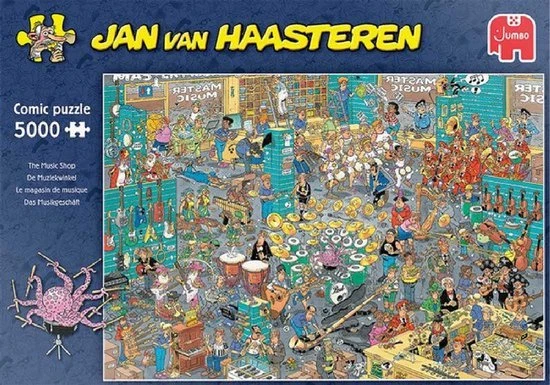 Jan Van Haasteren De Muziekwinkel Puzzel - 5000 Stukjes - Afbeelding 7