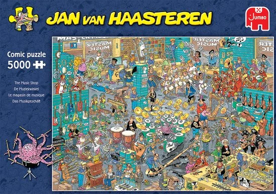 Jan Van Haasteren De Muziekwinkel Puzzel - 5000 Stukjes - Afbeelding 4