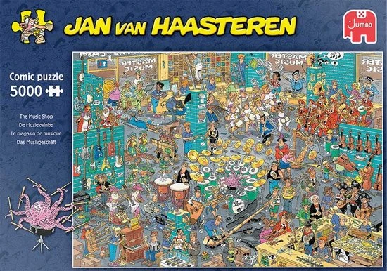 Jan Van Haasteren De Muziekwinkel Puzzel - 5000 Stukjes - Afbeelding 7