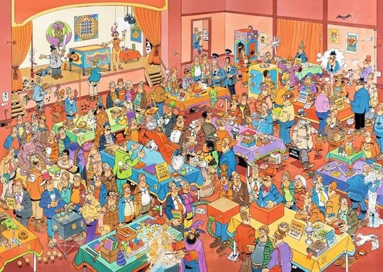 Jan Van Haasteren De Goochelbeurs Puzzel - 1000 Stukjes - Afbeelding 7