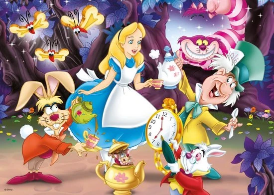 King Legpuzzel Disney Alice In Wonderland 500 Stukjes - Afbeelding 3