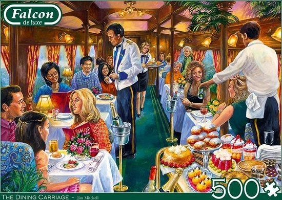 Falcon Puzzel The Dining Carriage - Legpuzzel - 500 Stukjes - Afbeelding 6
