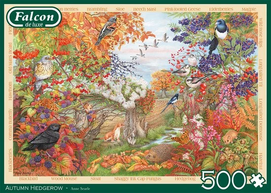 Jumbo Falcon Puzzel Autumn Hedgerow - Legpuzzel - 500 Stukjes - Afbeelding 5