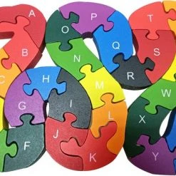 Melloniki Houten Slang Alfabet Puzzel