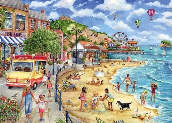 Falcon Puzzel Seaside Promenade - Legpuzzel - 1000 Stukjes - Afbeelding 10