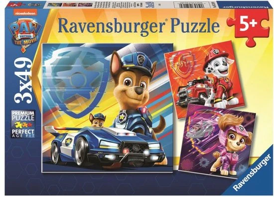 Ravensburger PAW Patrol: The Movie - Puzzel - 3x49 Stukjes - Afbeelding 5