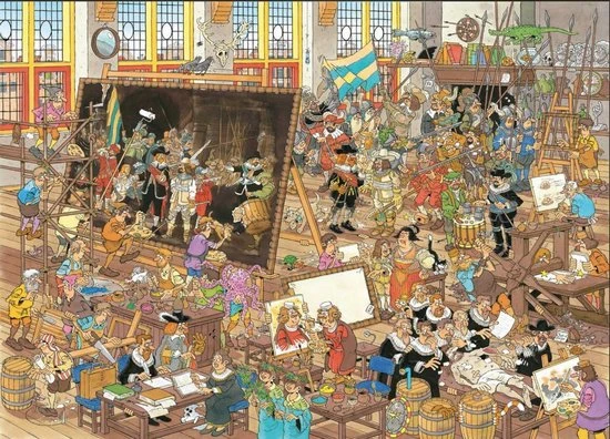 Jan Van Haasteren Een Dagje Naar Het Museum - 2 X 1000 Stukjes - Afbeelding 10