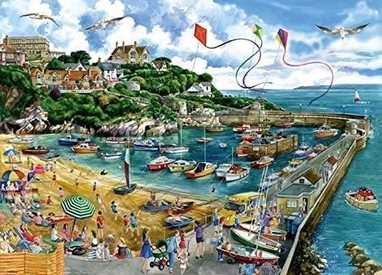 Falcon Puzzel Newquay Harbour - Legpuzzel - 1000 Stukjes - Afbeelding 9
