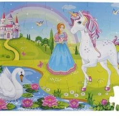 Unicorn Vloerpuzzel 62 X 46 Cm Karton 35 Stukjes