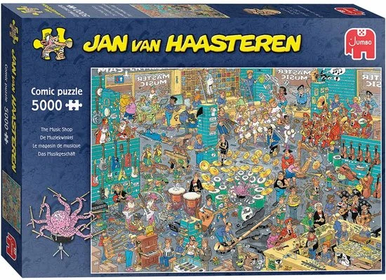 Jan Van Haasteren De Muziekwinkel Puzzel - 5000 Stukjes - Afbeelding 9
