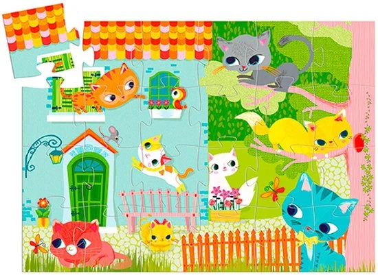 Djeco - Djeco Puzzel Pachat En Z'n Vriendjes 24 Stuks - Afbeelding 3
