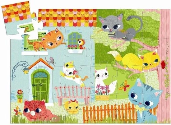 Djeco - Djeco Puzzel Pachat En Z'n Vriendjes 24 Stuks - Afbeelding 2