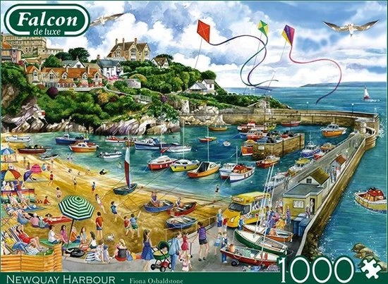 Falcon Puzzel Newquay Harbour - Legpuzzel - 1000 Stukjes - Afbeelding 5