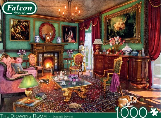 Falcon Puzzel The Drawing Room - Legpuzzel - 1000 Stukjes - Afbeelding 2