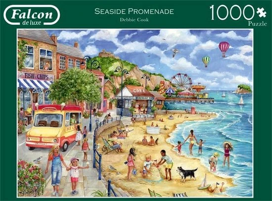 Falcon Puzzel Seaside Promenade - Legpuzzel - 1000 Stukjes - Afbeelding 9