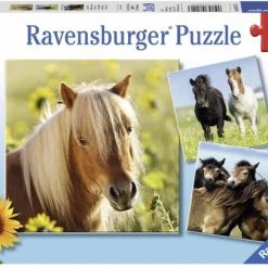 Ravensburger Puzzel Schattige Pony's - 3x49 Stukjes - Kinderpuzzel