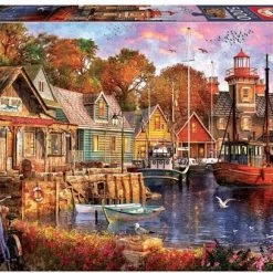 Educa Puzzel Haven Bij Zonsondergang 5000 Stukjes Afmetingen: 157 Cm Breed 107 Cm Hoog