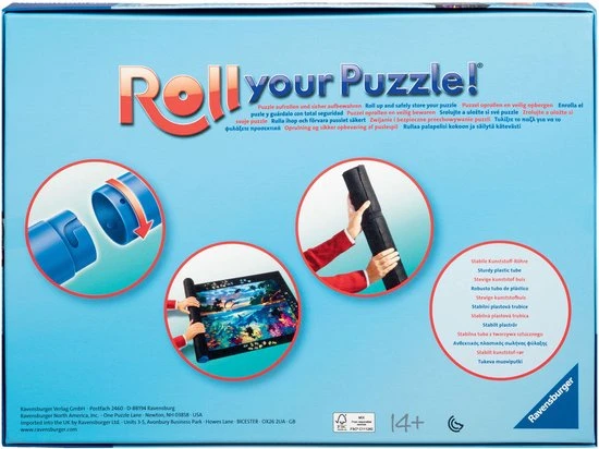 Blomz Ravensburger Oprolbare Puzzelmat Tot 1500 Stukjes - Legpuzzel - Puzzel Opbergsysteem & Puzzelkleed Oprolbaar - Puzzelplaat - Puzzelbord - Portapuzzle De Luxe Puzzelkoffer - Jan Van Haasteren - - Afbeelding 2