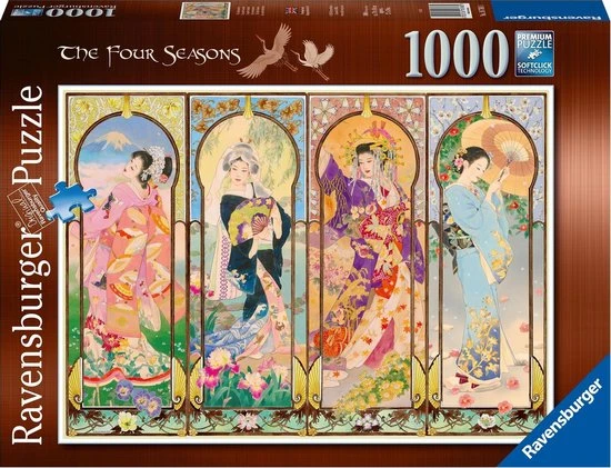 Ravensburger Puzzel De Vier Seizoenen Japan - Legpuzzel - 1000 Stukjes
