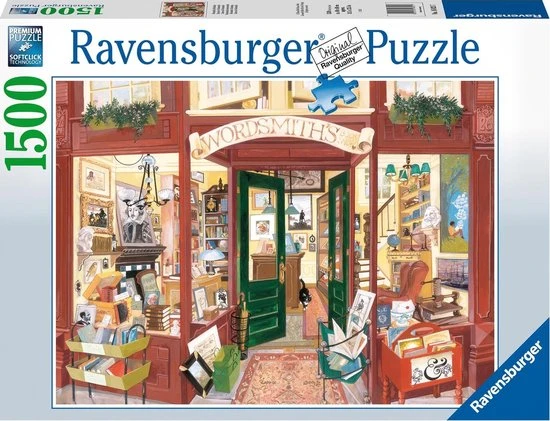 Ravensburger Puzzel Wordsmith's Bookshop - Legpuzzel - 1500 Stukjes