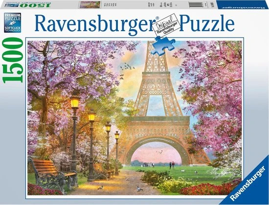 Ravensburger Puzzel Verliefd In Parijs - Legpuzzel - 1500 Stukjes