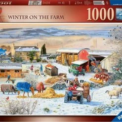Ravensburger Puzzel Boerderij In De Winter - Legpuzzel - 1000 Stukjes