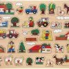 Johntoy Puzzel - Boerderij Thema - Houten Knopjes Puzzels - 45 X 35 Cm