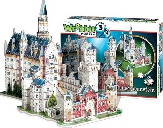 Wrebbit Neuschwanstein Kasteel - 3D Puzzel - 890 Stukjes - Afbeelding 12