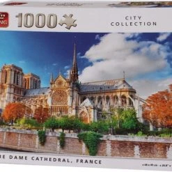 King Puzzel 1000 Stukjes (68 X 49 Cm) - Notre Dame Parijs - Legpuzzel - Gebouwen - Volwassenen
