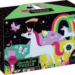 Mudpuppy Puzzel Glow In The Dark Unicorn / Eenhoorn 100st