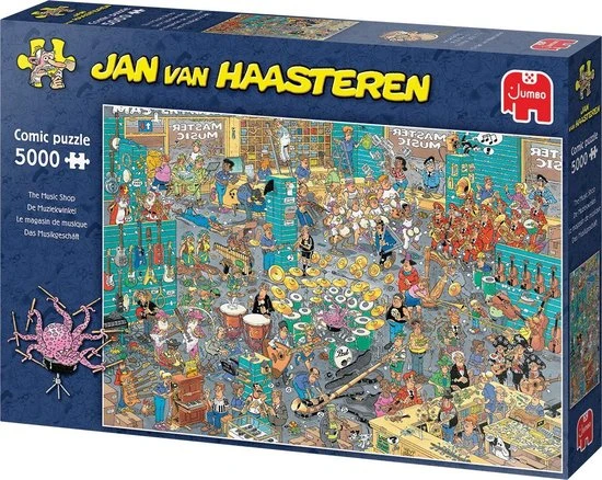 Jan Van Haasteren De Muziekwinkel Puzzel - 5000 Stukjes - Afbeelding 5