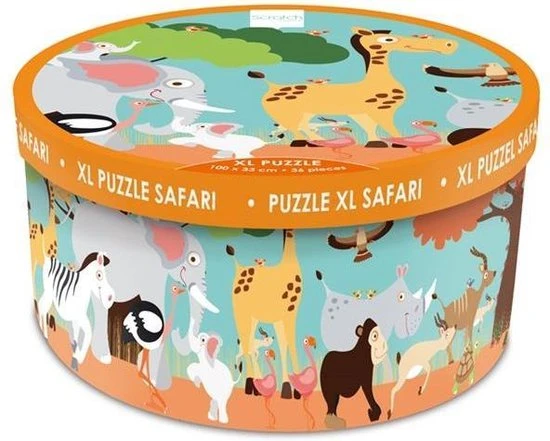 Scratch - Vloerpuzzel - Safari - 36 Stuks - 3+ - Afbeelding 11