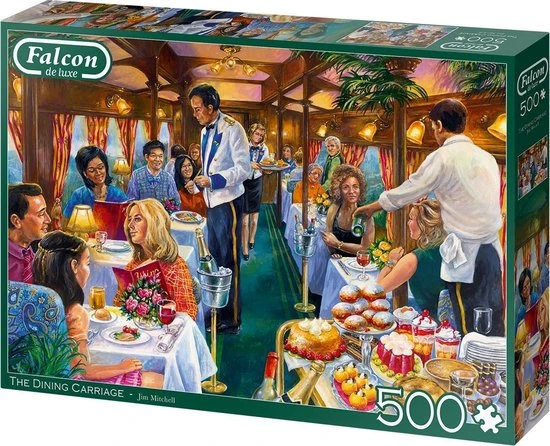 Falcon Puzzel The Dining Carriage - Legpuzzel - 500 Stukjes - Afbeelding 5