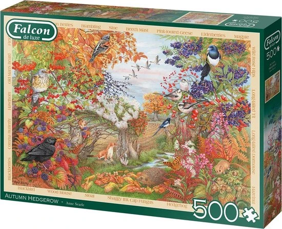 Jumbo Falcon Puzzel Autumn Hedgerow - Legpuzzel - 500 Stukjes - Afbeelding 2