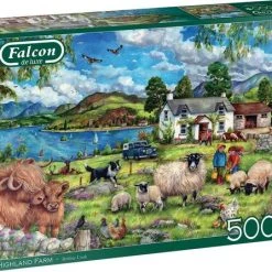 Falcon Puzzel Highland Farm - Legpuzzel - 500 Stukjes