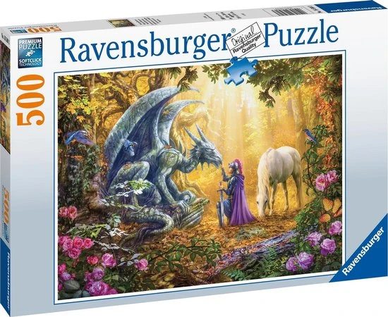 Ravensburger Puzzel 500 Stukjes Drakenfluisteraar - Afbeelding 4
