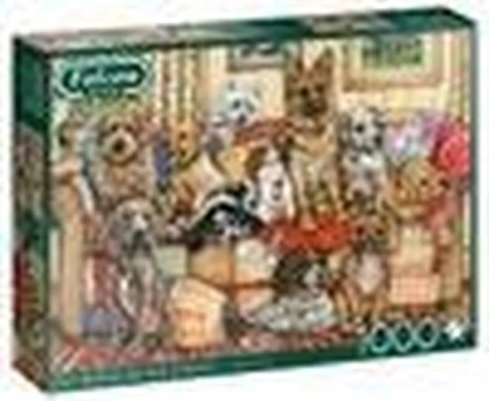 Falcon Puzzel Gathering On The Couch - Legpuzzel - 1000 Stukjes - Afbeelding 8