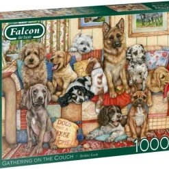 Falcon Puzzel Gathering On The Couch - Legpuzzel - 1000 Stukjes