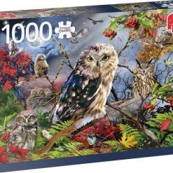 Jumbo Premium Collection Puzzel Owls In The Moonlight - Legpuzzel - 1000 Stukjes