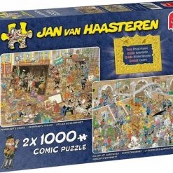 Jan Van Haasteren Een Dagje Naar Het Museum - 2 X 1000 Stukjes