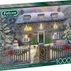 Jumbo Falcon Puzzel The Christmas Cottage - Legpuzzel - 1000 Stukjes